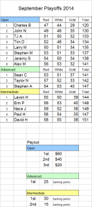 2014 Playoffs results